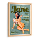 Mary Jane Retro Vintage Pinup Cannabis Art - The Whiskey Ginger | Cuadro decorativo de Canvas Lab