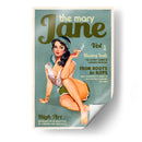 Mary Jane Retro Vintage Pinup Cannabis Art - The Whiskey Ginger | Cuadro decorativo de Canvas Lab