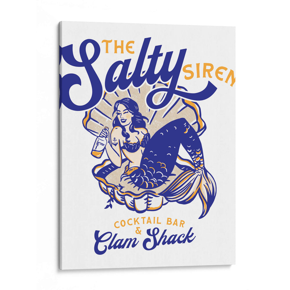 Salty Siren Cocktail Bar & Clam Shack Mermaid - The Whiskey Ginger | Cuadro decorativo de Canvas Lab