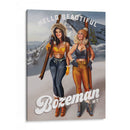 Hello Beautiful Bozeman Montana Ski Pinup Girls - The Whiskey Ginger | Cuadro decorativo de Canvas Lab
