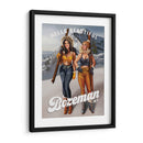 Hello Beautiful Bozeman Montana Ski Pinup Girls - The Whiskey Ginger | Cuadro decorativo de Canvas Lab