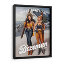 Hello Beautiful Bozeman Montana Ski Pinup Girls - The Whiskey Ginger | Cuadro decorativo de Canvas Lab