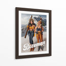 Hello Beautiful Bozeman Montana Ski Pinup Girls - The Whiskey Ginger | Cuadro decorativo de Canvas Lab