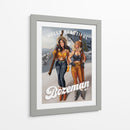 Hello Beautiful Bozeman Montana Ski Pinup Girls - The Whiskey Ginger | Cuadro decorativo de Canvas Lab