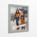 Hello Beautiful Bozeman Montana Ski Pinup Girls - The Whiskey Ginger | Cuadro decorativo de Canvas Lab