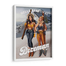Hello Beautiful Bozeman Montana Ski Pinup Girls - The Whiskey Ginger | Cuadro decorativo de Canvas Lab