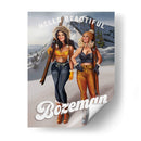Hello Beautiful Bozeman Montana Ski Pinup Girls - The Whiskey Ginger | Cuadro decorativo de Canvas Lab