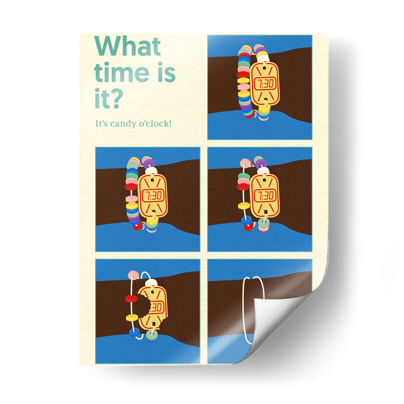 Candy Clock Poster - Rosi Feist | Cuadro decorativo de Canvas Lab