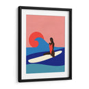 Chica en una tabla de surf - Rosi Feist | Cuadro decorativo de Canvas Lab