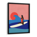 Chica en una tabla de surf - Rosi Feist | Cuadro decorativo de Canvas Lab
