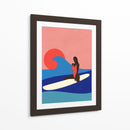 Chica en una tabla de surf - Rosi Feist | Cuadro decorativo de Canvas Lab