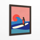 Chica en una tabla de surf - Rosi Feist | Cuadro decorativo de Canvas Lab