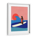 Chica en una tabla de surf - Rosi Feist | Cuadro decorativo de Canvas Lab