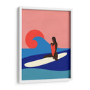 Chica en una tabla de surf - Rosi Feist | Cuadro decorativo de Canvas Lab