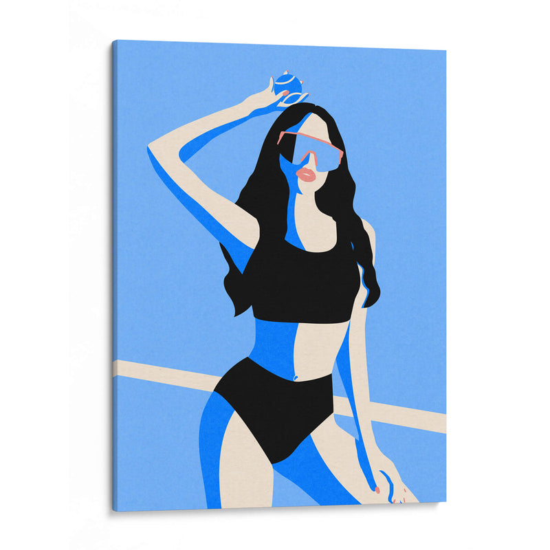 Chica deportiva azul - Rosi Feist | Cuadro decorativo de Canvas Lab