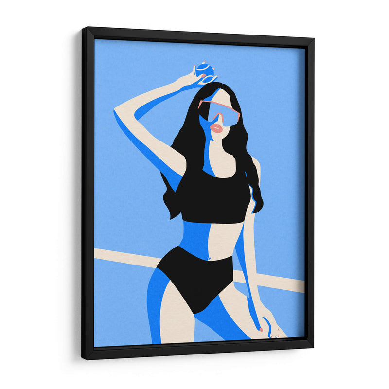 Chica deportiva azul - Rosi Feist | Cuadro decorativo de Canvas Lab
