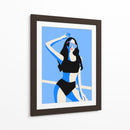 Chica deportiva azul - Rosi Feist | Cuadro decorativo de Canvas Lab