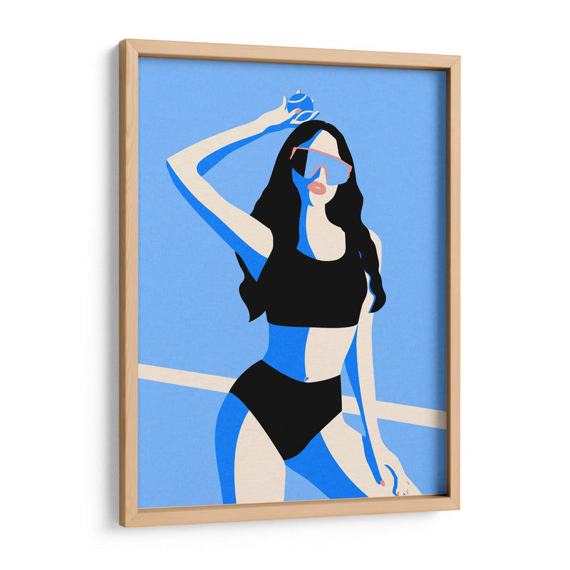 Chica deportiva azul - Rosi Feist | Cuadro decorativo de Canvas Lab
