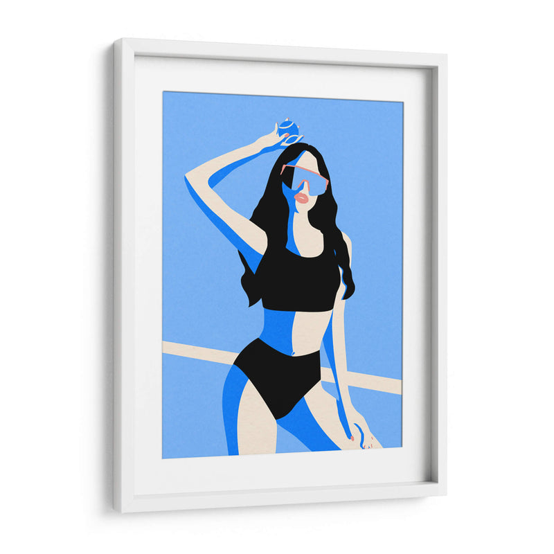 Chica deportiva azul - Rosi Feist | Cuadro decorativo de Canvas Lab