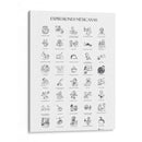Póster ilustrado de expresiones mexicanas - Tinta Quemada | Cuadro decorativo de Canvas Lab