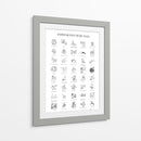 Póster ilustrado de expresiones mexicanas - Tinta Quemada | Cuadro decorativo de Canvas Lab