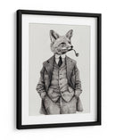El zorro de estilo vintage - Mike Koubou | Cuadro decorativo de Canvas Lab