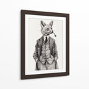 El zorro de estilo vintage - Mike Koubou | Cuadro decorativo de Canvas Lab
