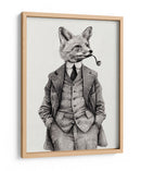 El zorro de estilo vintage - Mike Koubou | Cuadro decorativo de Canvas Lab