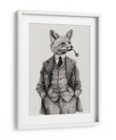 El zorro de estilo vintage - Mike Koubou | Cuadro decorativo de Canvas Lab