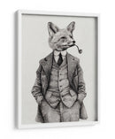 El zorro de estilo vintage - Mike Koubou | Cuadro decorativo de Canvas Lab