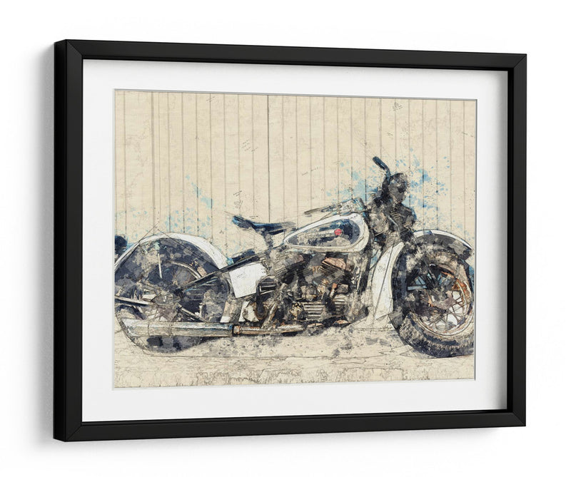 Harley vieja - Lembayung senja studio | Cuadro decorativo de Canvas Lab