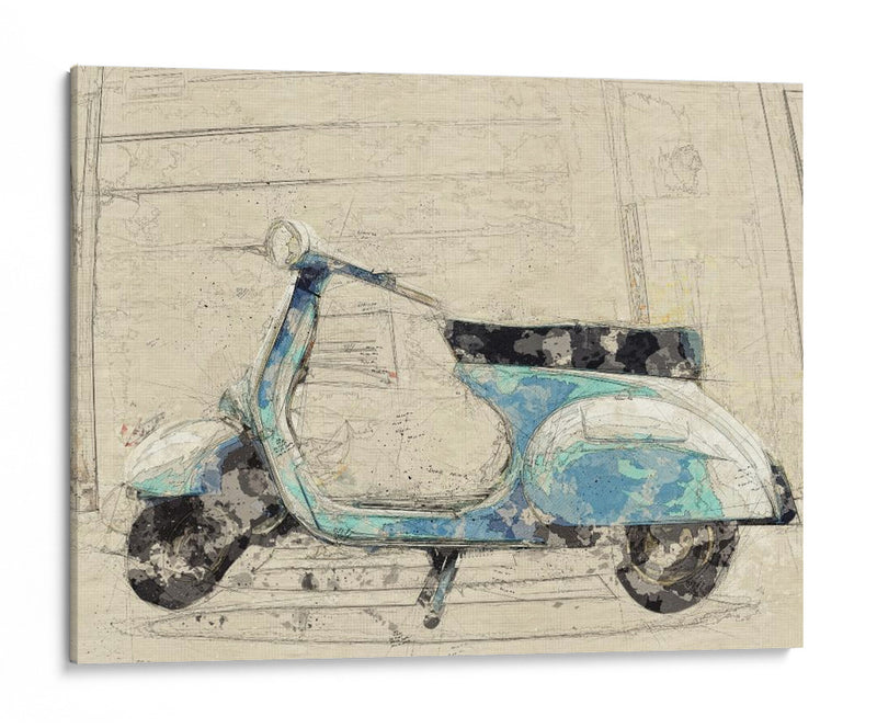 Vespa antigua - Lembayung senja studio | Cuadro decorativo de Canvas Lab