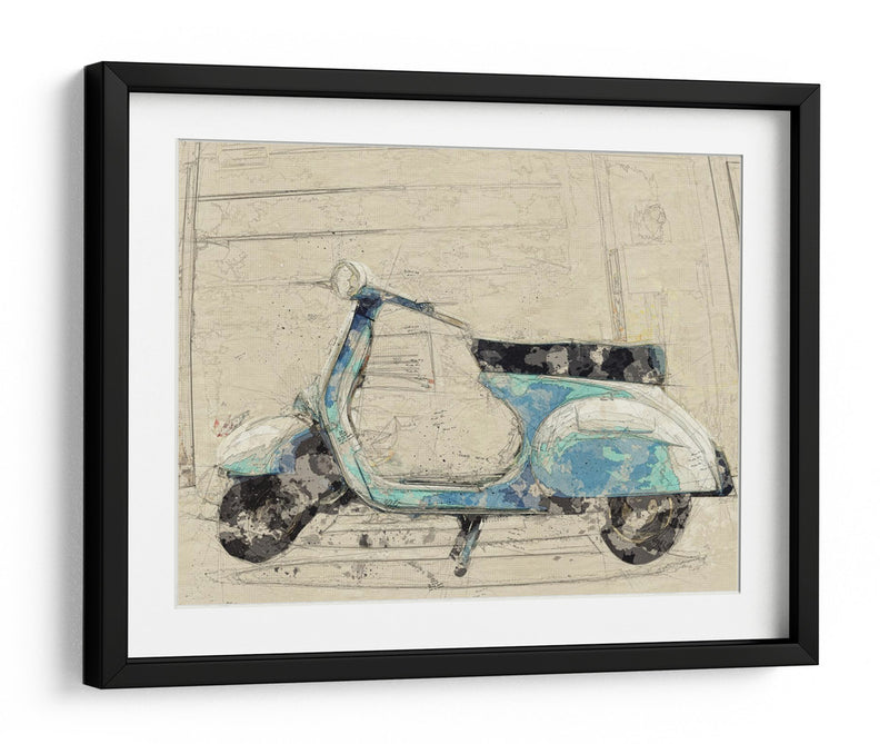 Vespa antigua - Lembayung senja studio | Cuadro decorativo de Canvas Lab