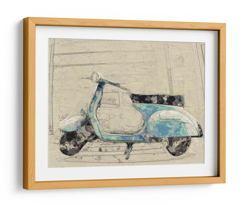 Vespa antigua - Lembayung senja studio | Cuadro decorativo de Canvas Lab