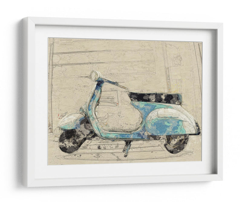 Vespa antigua - Lembayung senja studio | Cuadro decorativo de Canvas Lab