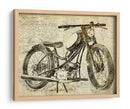 Motocicleta Vieja - Lembayung senja studio | Cuadro decorativo de Canvas Lab