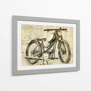 Motocicleta Vieja I - Lembayung senja studio | Cuadro decorativo de Canvas Lab
