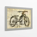 Motocicleta Vieja I - Lembayung senja studio | Cuadro decorativo de Canvas Lab