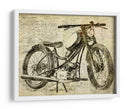 Motocicleta Vieja - Lembayung senja studio | Cuadro decorativo de Canvas Lab