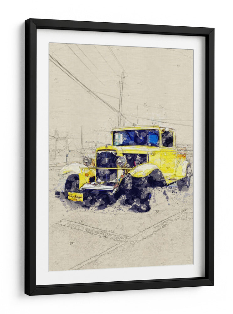 Coche clásico a,aroññp - Lembayung senja studio | Cuadro decorativo de Canvas Lab