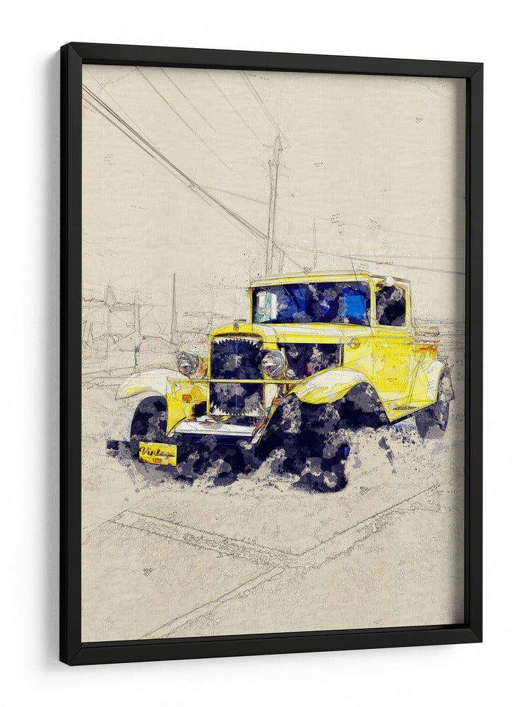 Coche clásico a,aroññp - Lembayung senja studio | Cuadro decorativo de Canvas Lab