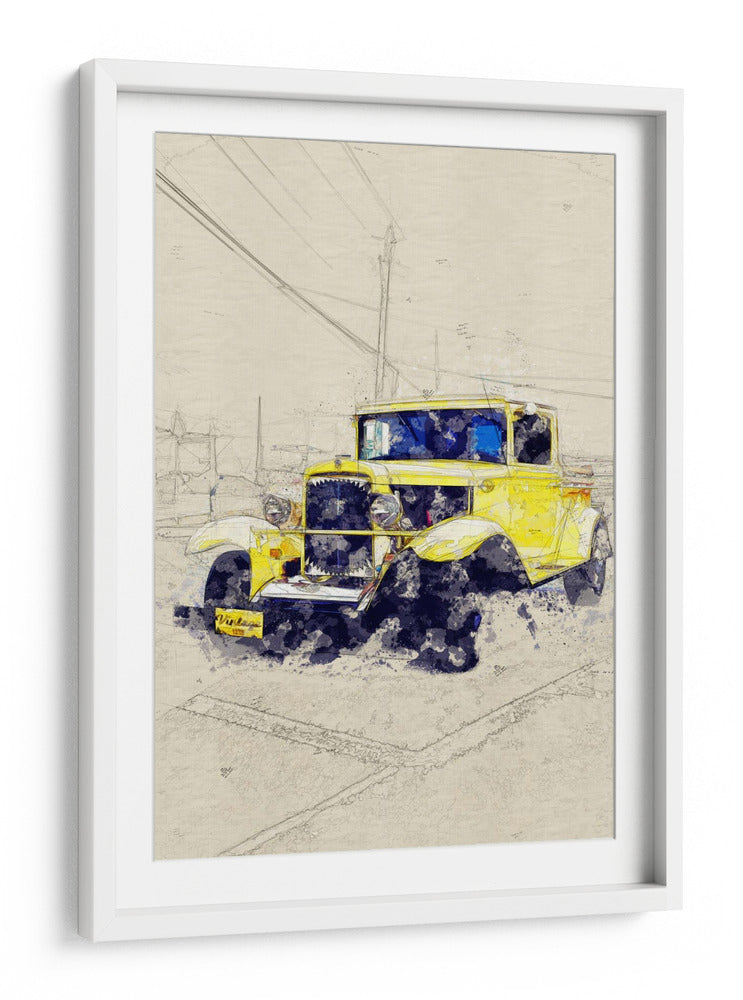 Coche clásico a,aroññp - Lembayung senja studio | Cuadro decorativo de Canvas Lab