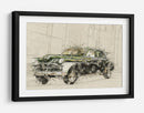 Coche verde retro - Lembayung senja studio | Cuadro decorativo de Canvas Lab
