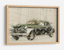 Coche verde retro - Lembayung senja studio | Cuadro decorativo de Canvas Lab