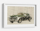Coche verde retro - Lembayung senja studio | Cuadro decorativo de Canvas Lab