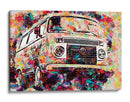 Volkswagen Combi colorida - Lembayung senja studio | Cuadro decorativo de Canvas Lab