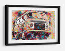 Volkswagen Combi colorida - Lembayung senja studio | Cuadro decorativo de Canvas Lab