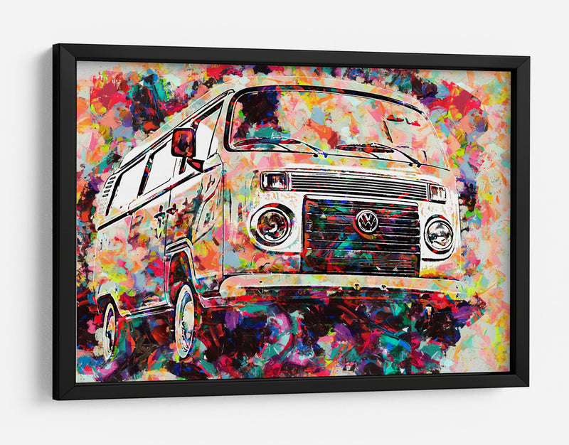 Volkswagen Combi colorida - Lembayung senja studio | Cuadro decorativo de Canvas Lab