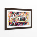 Volkswagen Combi colorida - Lembayung senja studio | Cuadro decorativo de Canvas Lab
