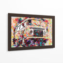 Volkswagen Combi colorida - Lembayung senja studio | Cuadro decorativo de Canvas Lab